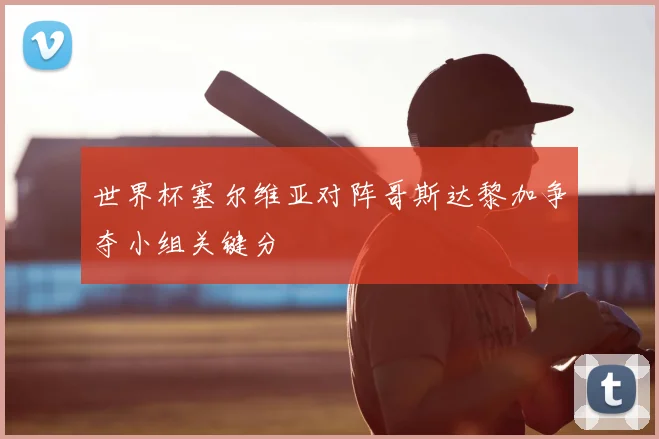 世界杯塞尔维亚对阵哥斯达黎加争夺小组关键分